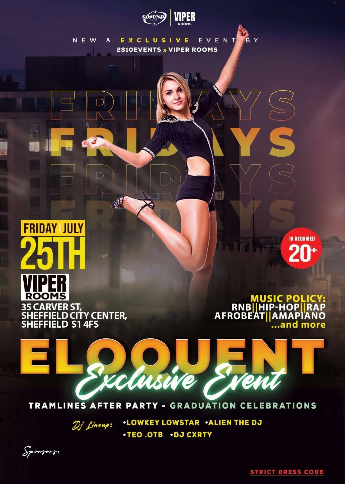 Friday Ritual presents ELOQUENT, 25 July | Event in Sheffield | AllEvents