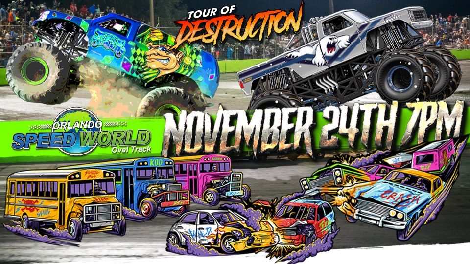 NIGHT OF DESTRUCTION, Orlando Speedworld Oval Track, Bertha, November