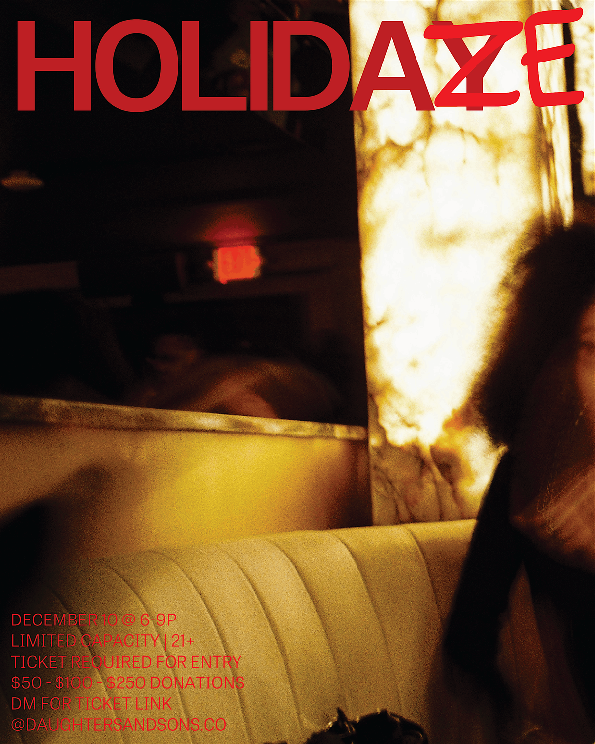 DAS x Dope Dinners HOLIDAZE Party (and food drive), 10 December | Event in Boston | AllEvents