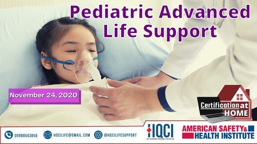 Pediatric Advanced Life Support (PALS) Online Course, November 24 