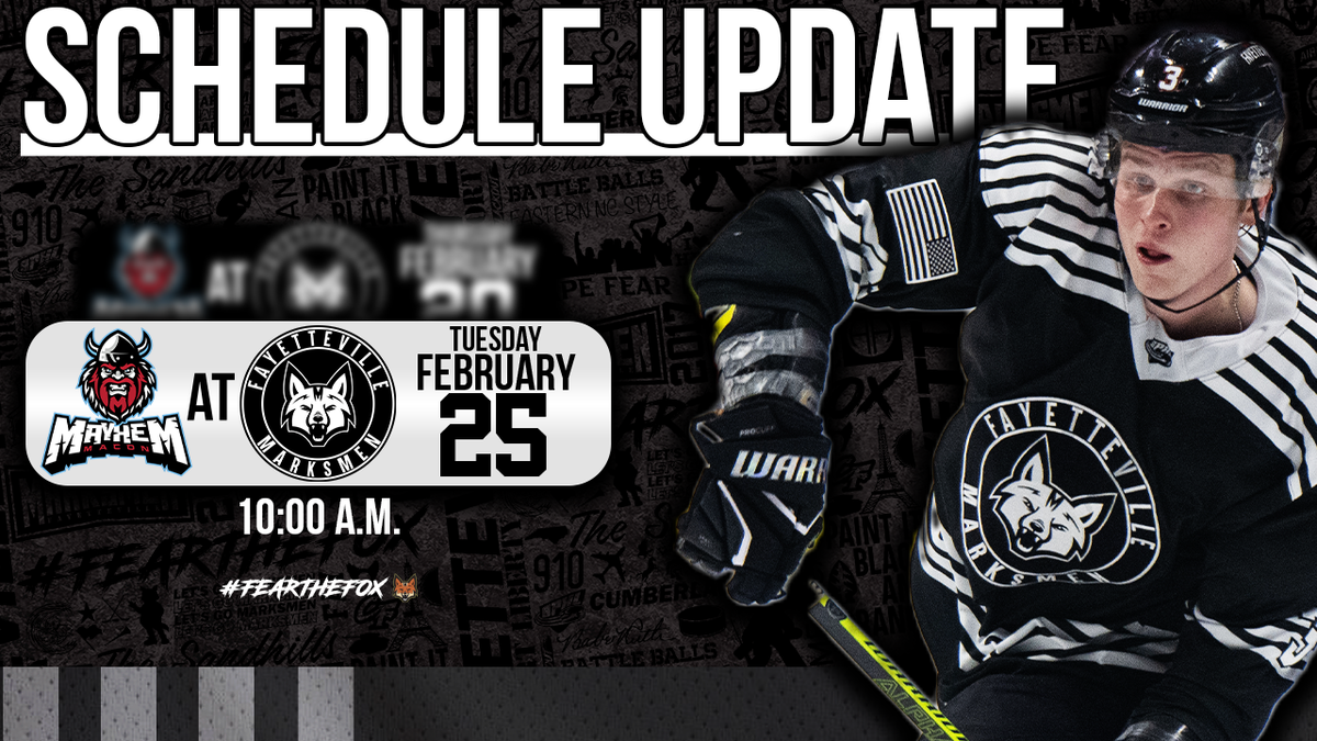 Fayetteville Marksmen at Macon Mayhem, 3 January | Event in Macon | AllEvents