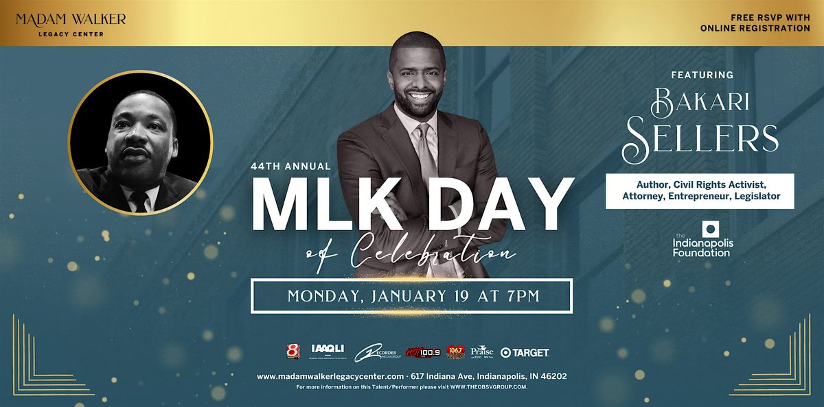 44th Annual MLK Day of Celebration at the Madam Walker Legacy Center, 19 January | Event in Indianapolis | AllEvents