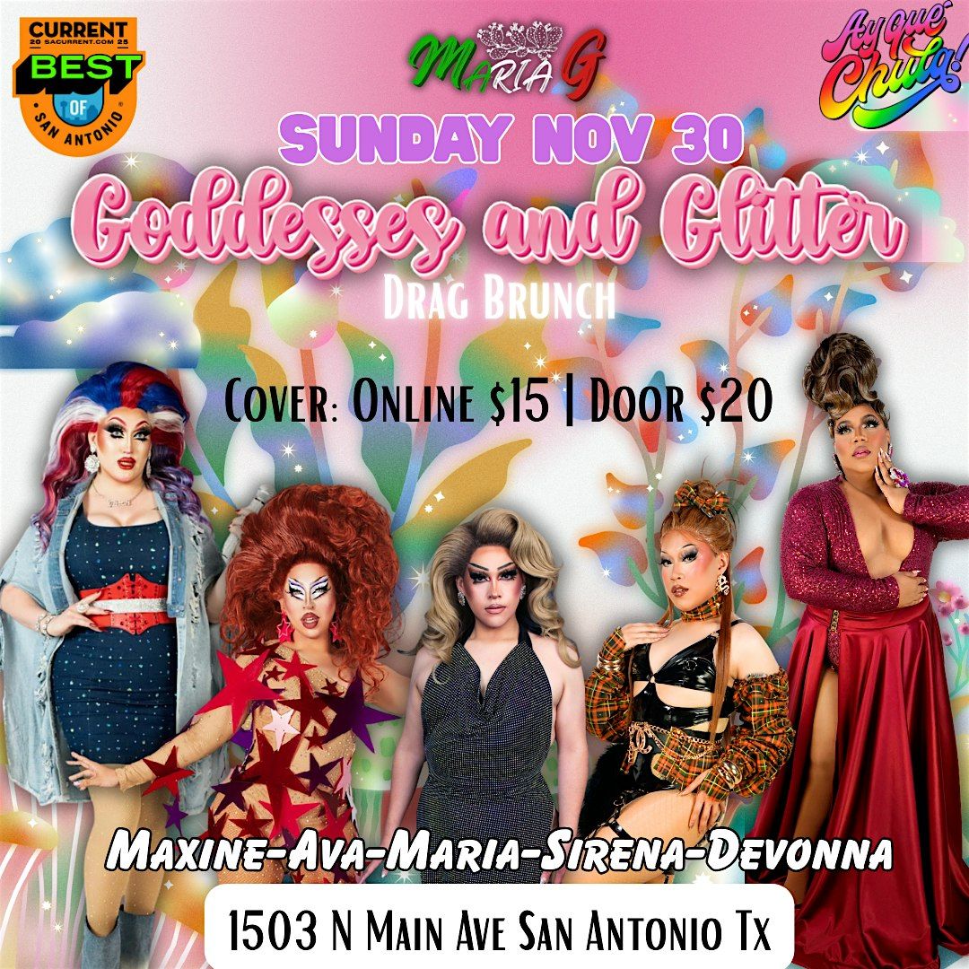 Drag Brunch: Goddesses and Glitter, 30 November | Event in San Antonio | AllEvents