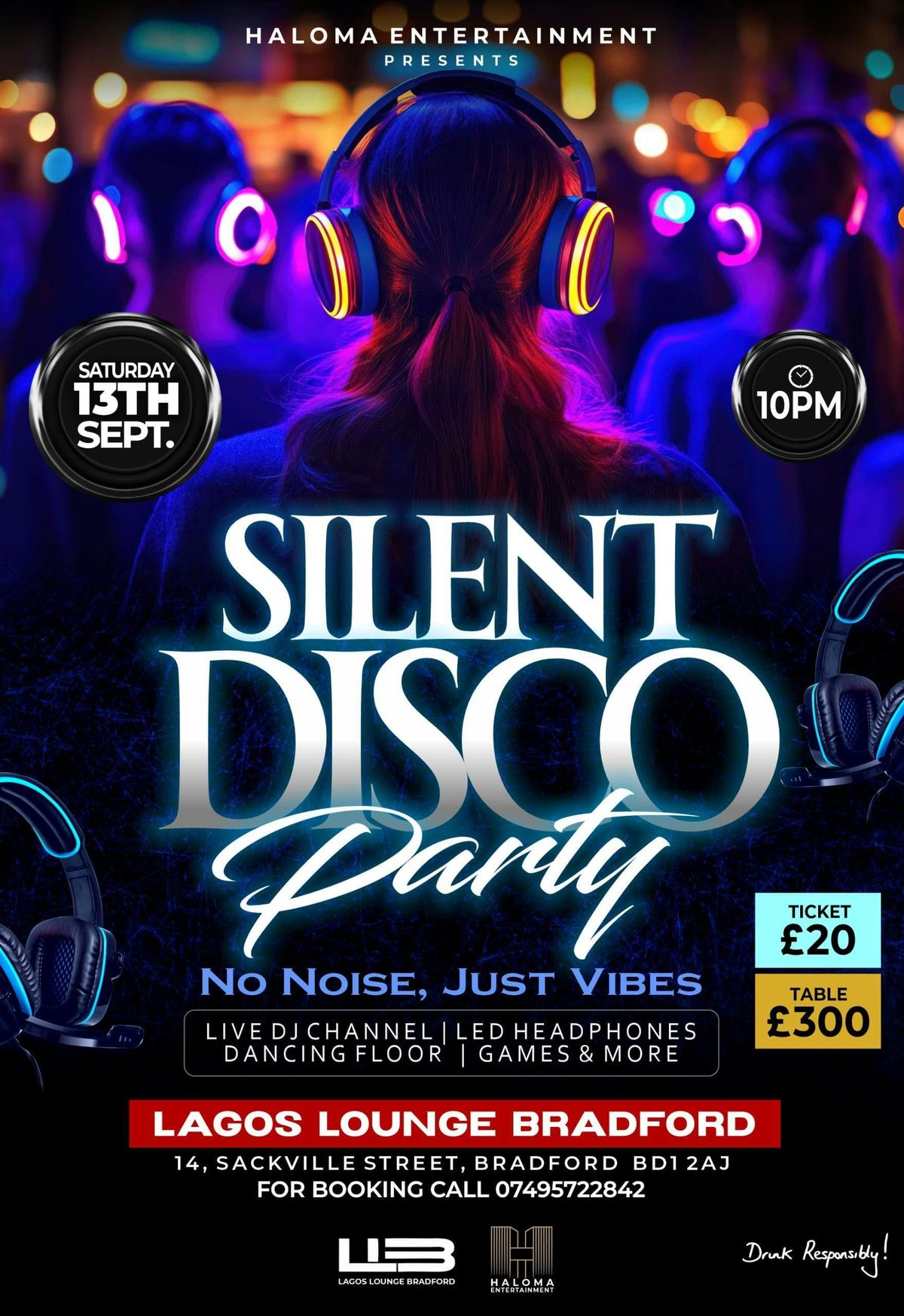 Silent disco party , 13 September | Event in Bradford | AllEvents