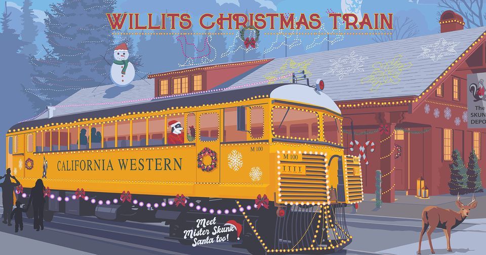 Mr. Skunk and the GIANT Christmas Tree - Willits, Skunk Train, Fort