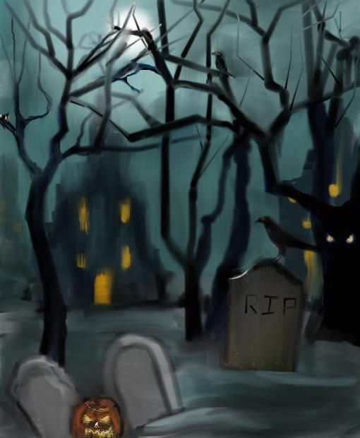 Art & Sip Gothic Cemetery Painting, Longmont Museum and Cultural