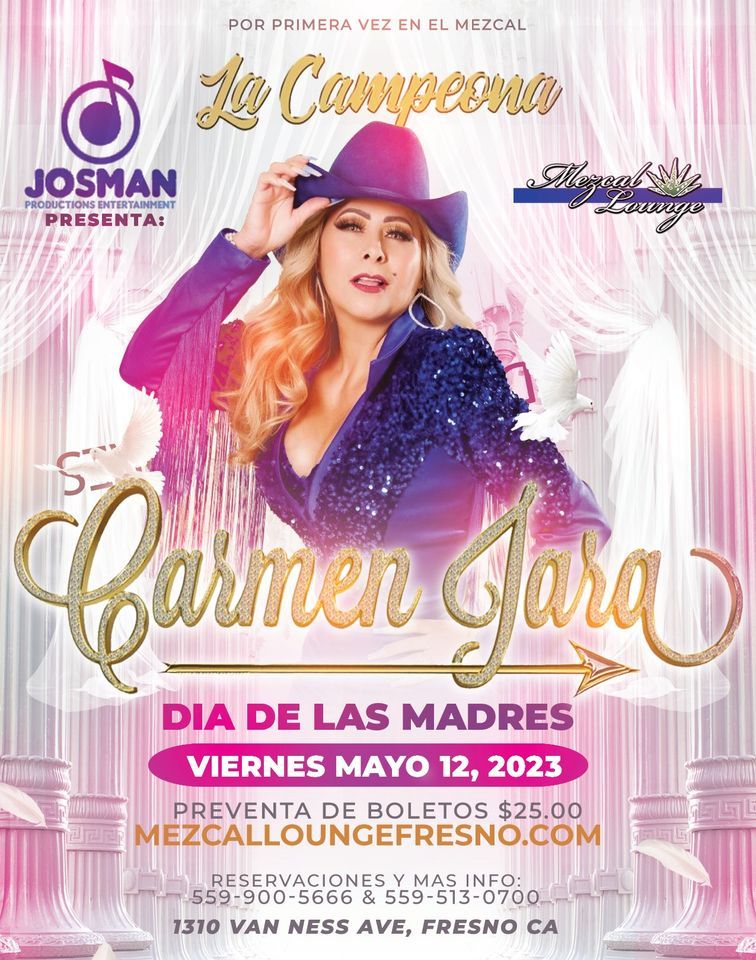 Carmen Jara , Mezcal Lounge, Fresno, 12 May 2023 | AllEvents