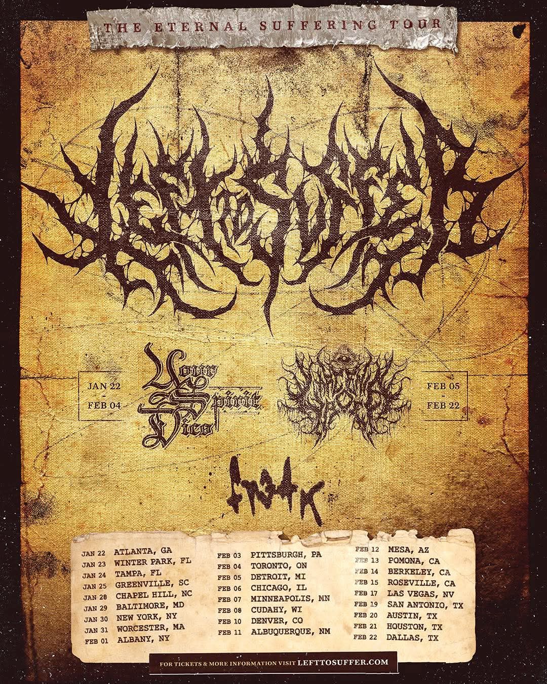 Left To Suffer, 20 February | Event in Houston | AllEvents