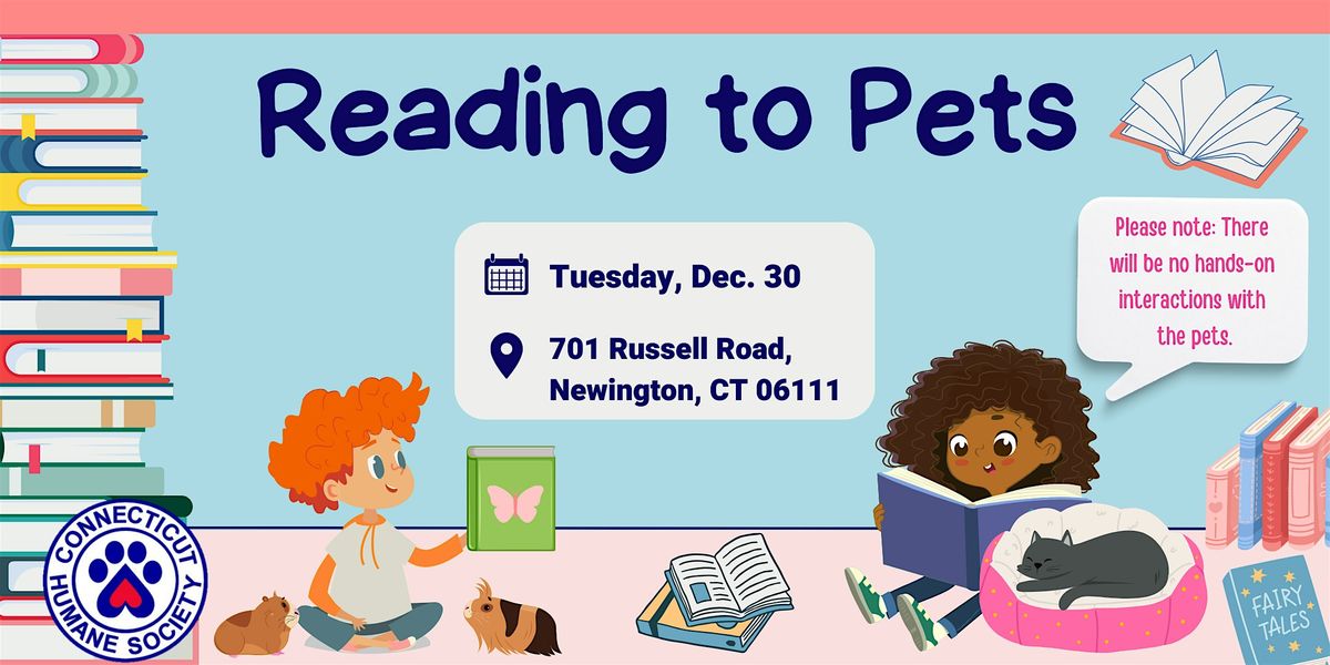 Reading to Pets Newington - Tuesday December 30, 30 December | Event in Newington | AllEvents