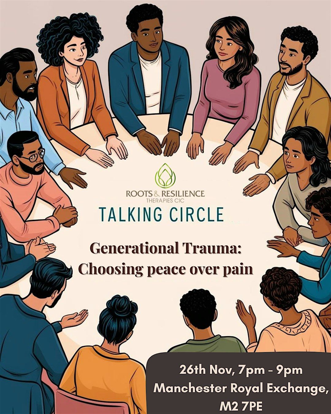 Let's Talk: Talking Circle - Generational Trauma Special, 26 November | Event in Manchester | AllEvents