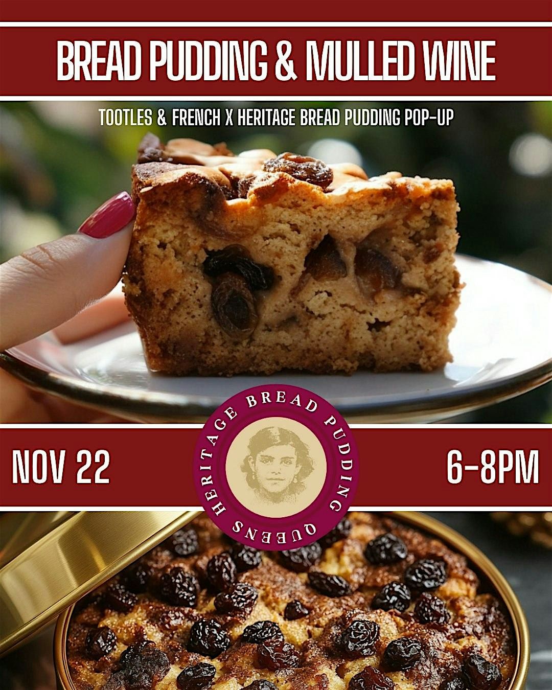 Bread Pudding & Mulled Wine Pop-Up | Event in Astoria | AllEvents