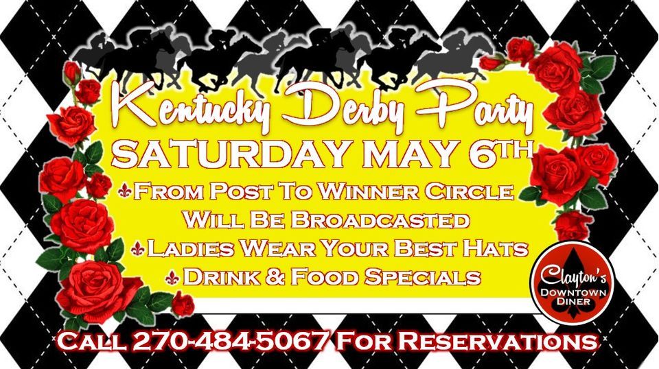 Kentucky Derby Party at Claytons, Clayton’s Downtown Diner