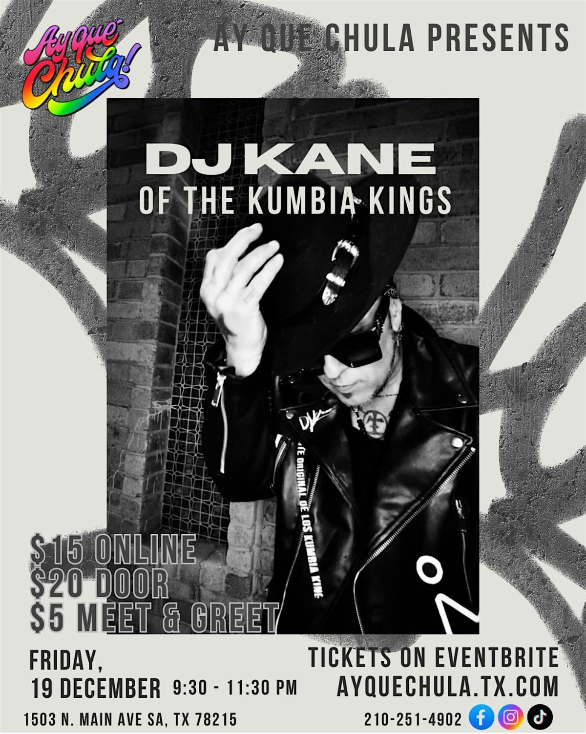 DJ KANE (of The Kumbia Kings) Performing Live, 19 December | Event in San Antonio | AllEvents