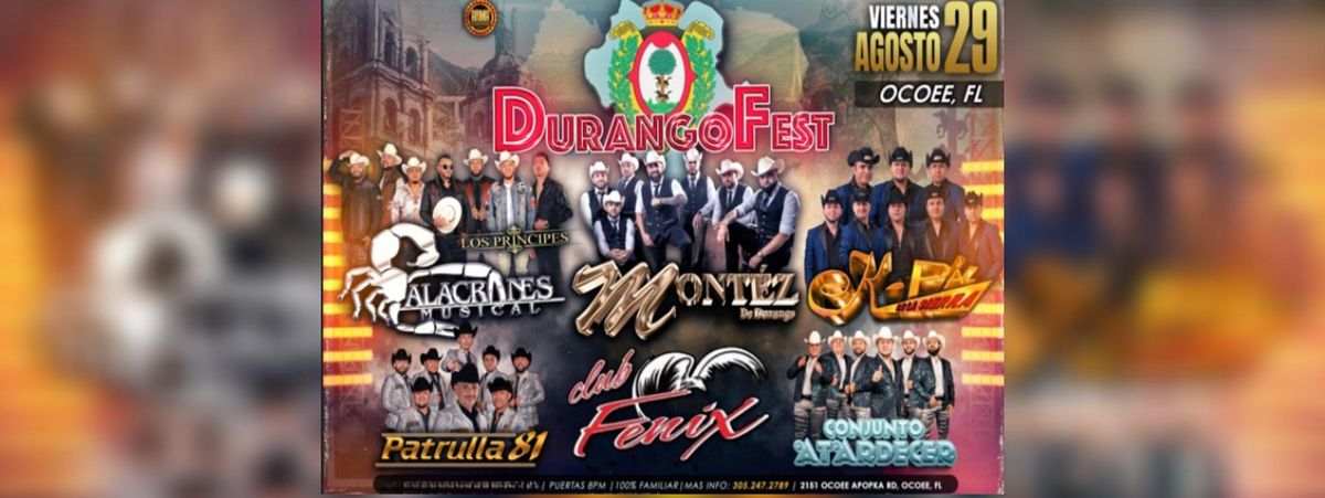 DURANGO FEST EN OCOEE, 29 August | Event in Ocoee | AllEvents