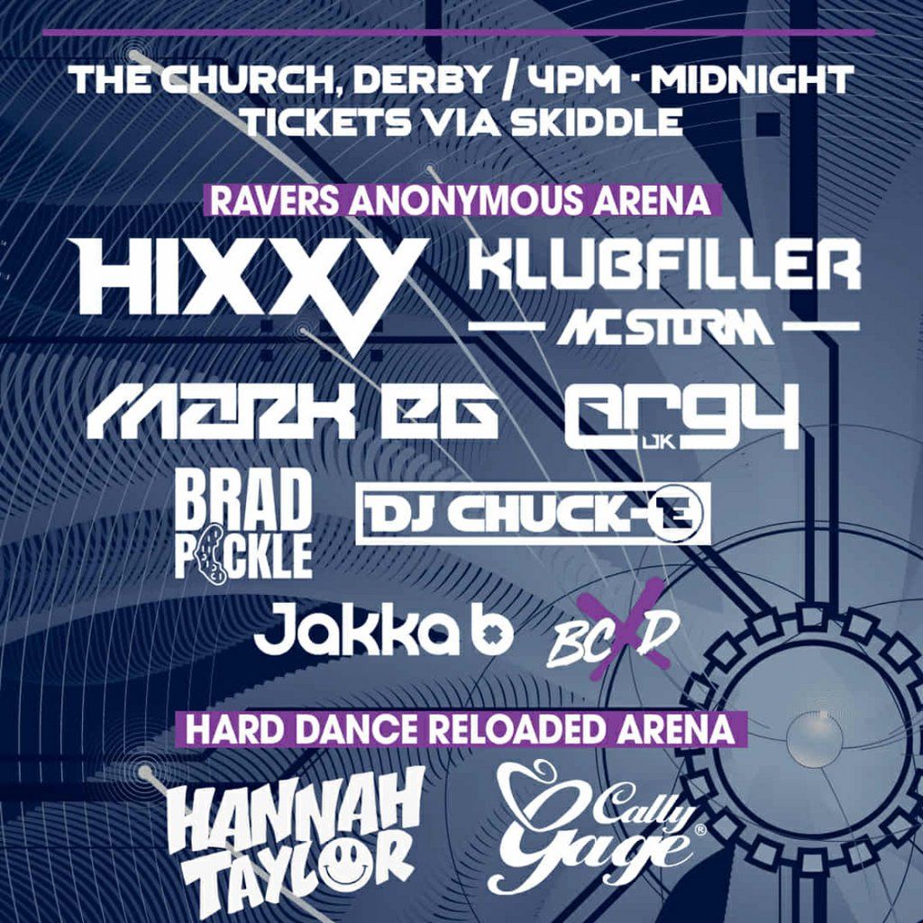 Hard Dance Reloaded Presents Ravers Anonymous, 13 December | Event in Derby | AllEvents