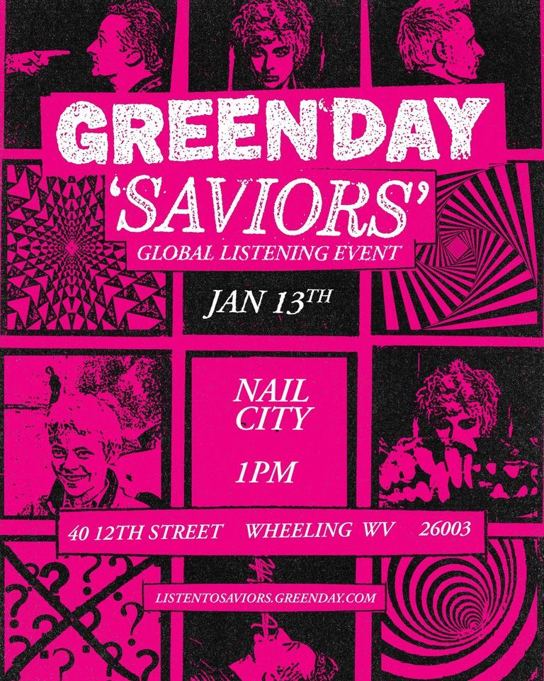 Green Day "Saviors" Global Early Listening Party at Nail City Record
