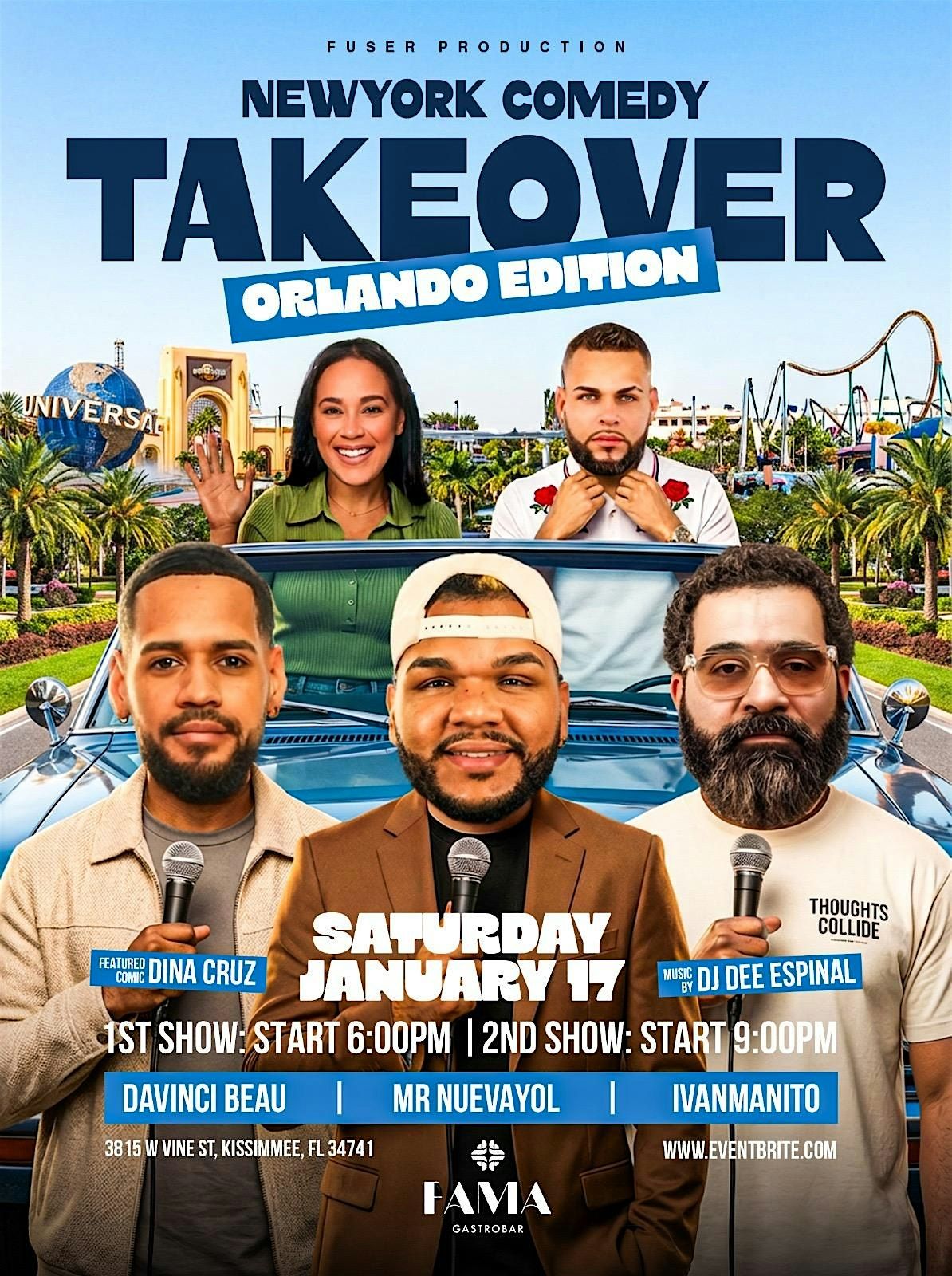 New York Comedy Take Over - Orlando Edition, 17 January | Event in Kissimmee | AllEvents