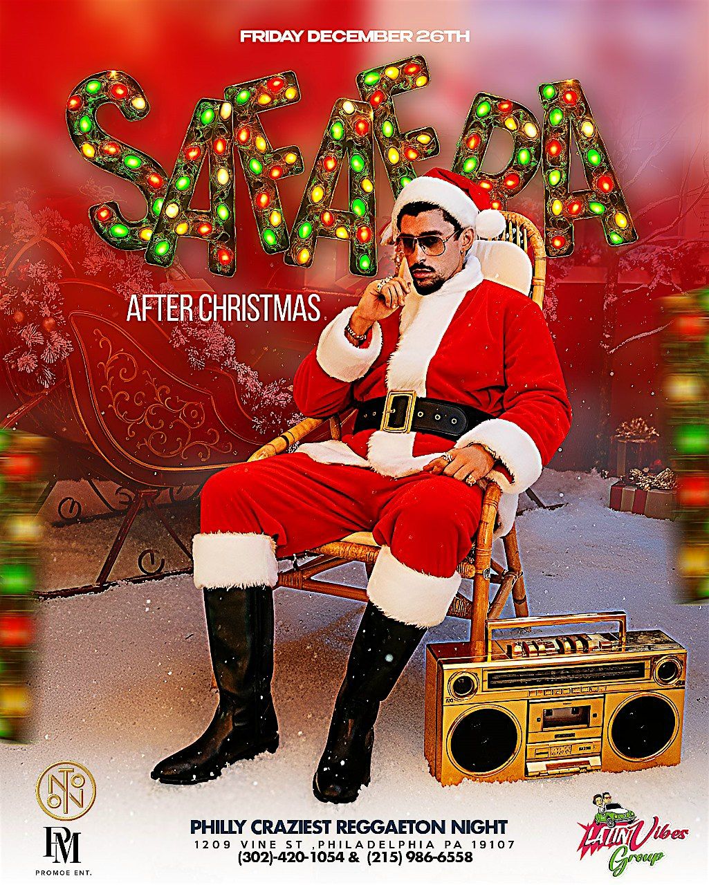 SAFAERA: Holiday Reggaeton Party @ NOTO Philadelphia, 26 December | Event in Philadelphia | AllEvents