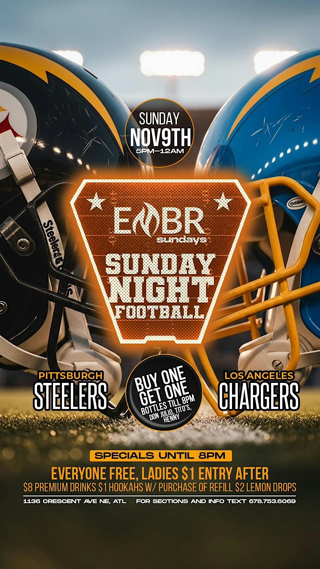 SUNDAY NIGHT FOOTBALL AT EMBR!!!! | Event in Atlanta | AllEvents