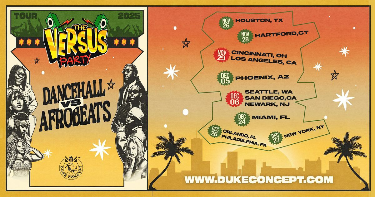 The Versus Party: Dancehall vs Afrobeats - Newark, 6 December | Event in Newark | AllEvents