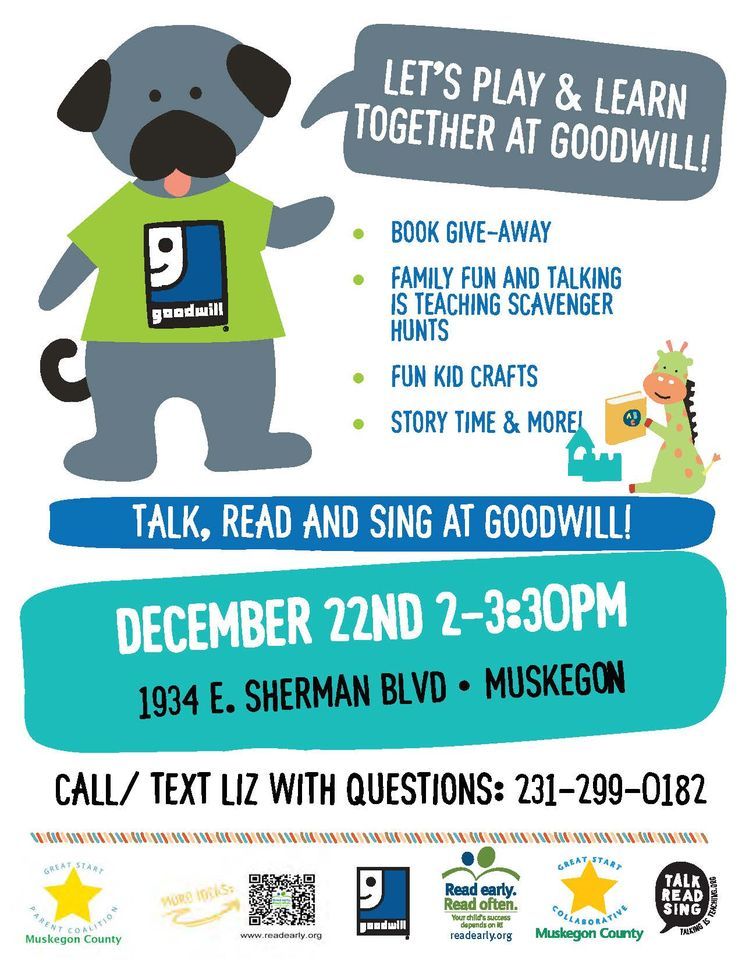 Play & Learn with the Great Start Family Coalition at Goodwill