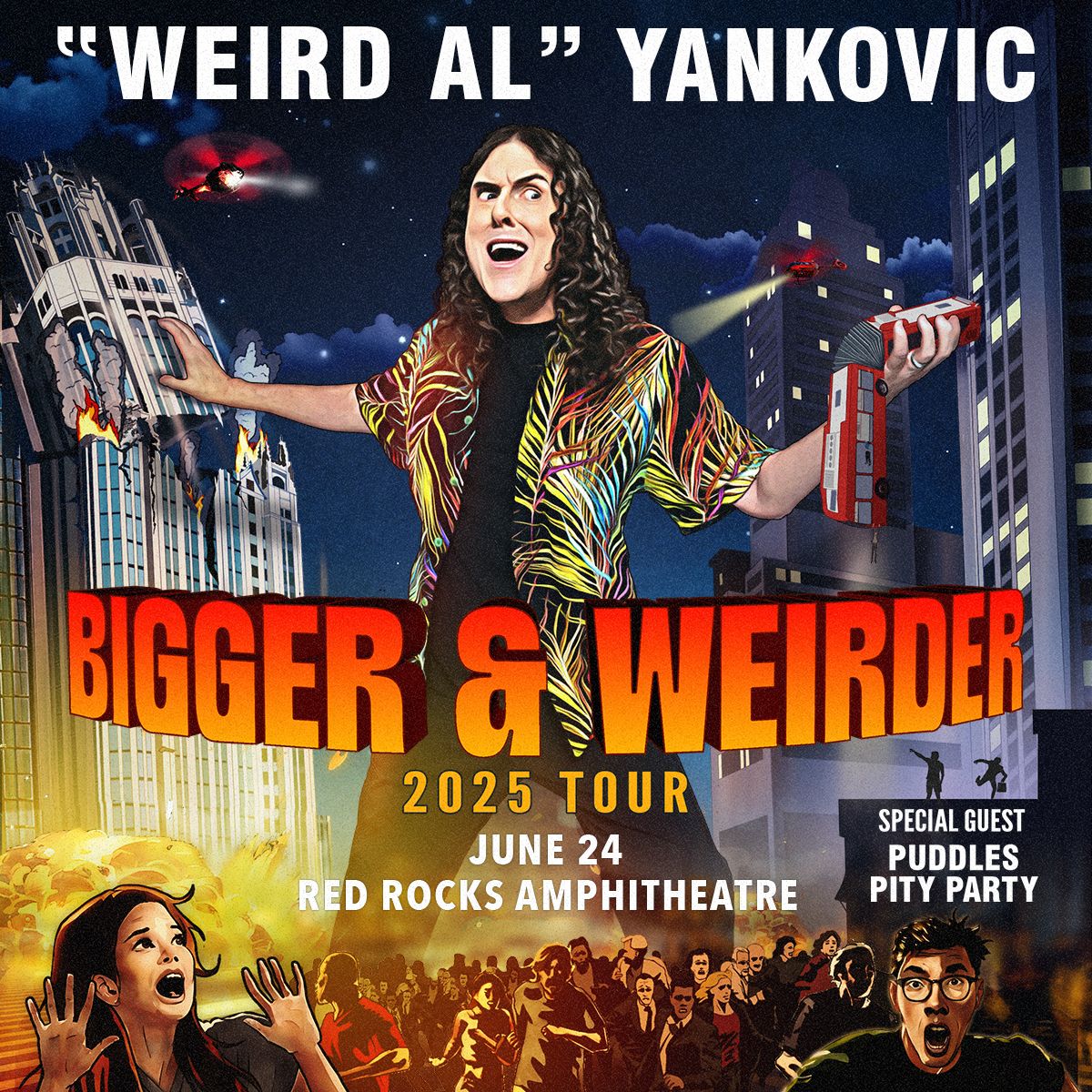 Weird Al Yankovic at Hero Arena at the Mountain America Center, 8 August | Event in Idaho Falls | AllEvents