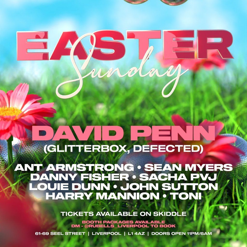 David Penn @ Rubells Seel St Easter Sunday, 30 August | Event in Liverpool | AllEvents