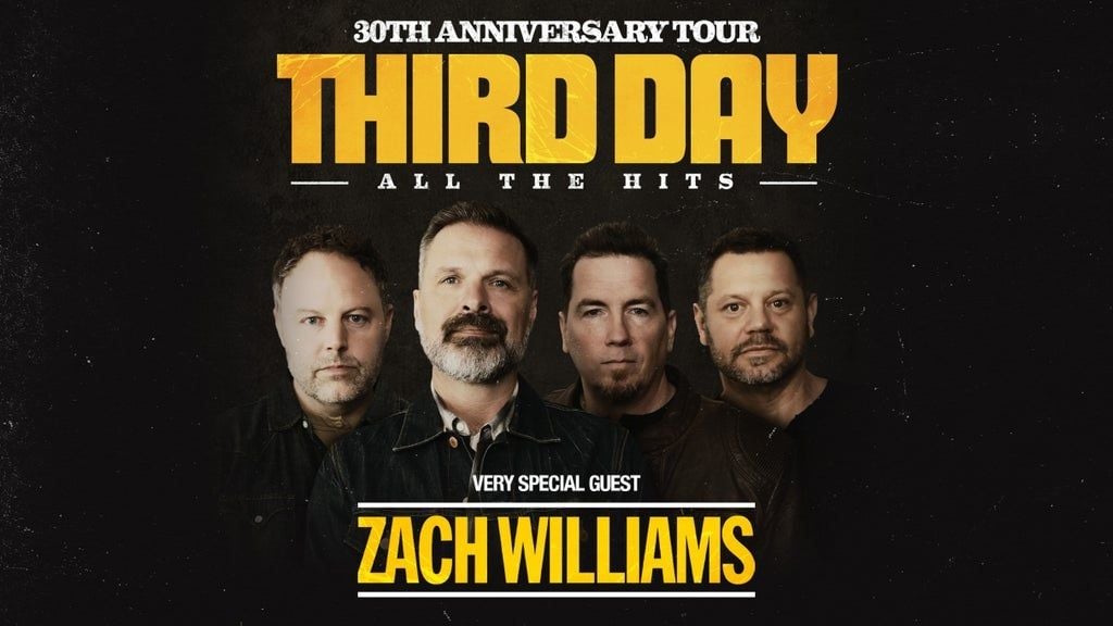 Third Day 30th Anniversary Tour with very special guest Zach Williams, 1 May | Event in Birmingham | AllEvents