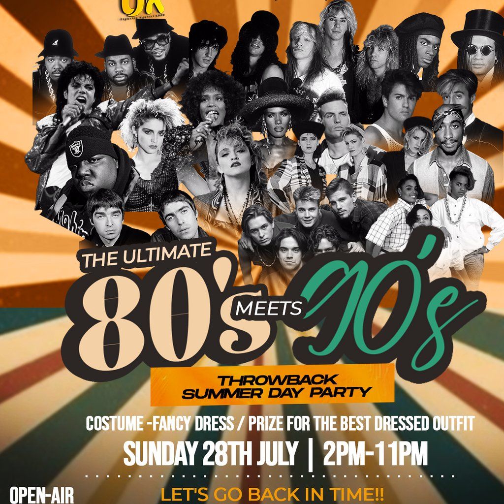 80s meets 90s Throwback fancy dress day party, Y Bar Guildford