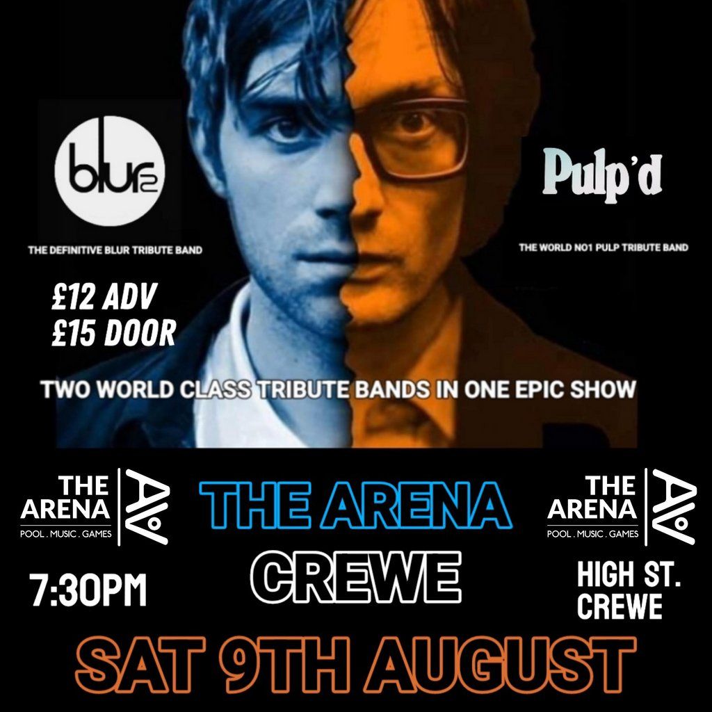 Blur Vs Pulp, 9 August | Event in Crewe | AllEvents