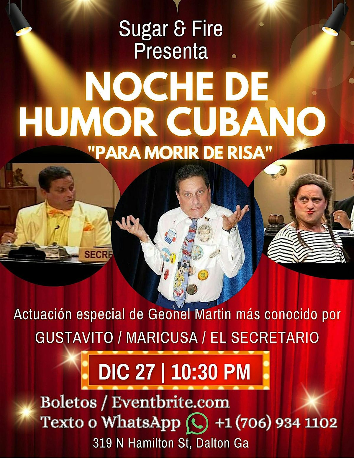 Super Noche de Humor con Geonel Martín "Gustavito - Maricusa - Secretario”, 27 December | AllEvents