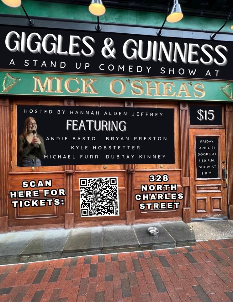 Giggles & Guinness Comedy at Mick O’Shea’s Irish Pub!, Mick O'Sheas