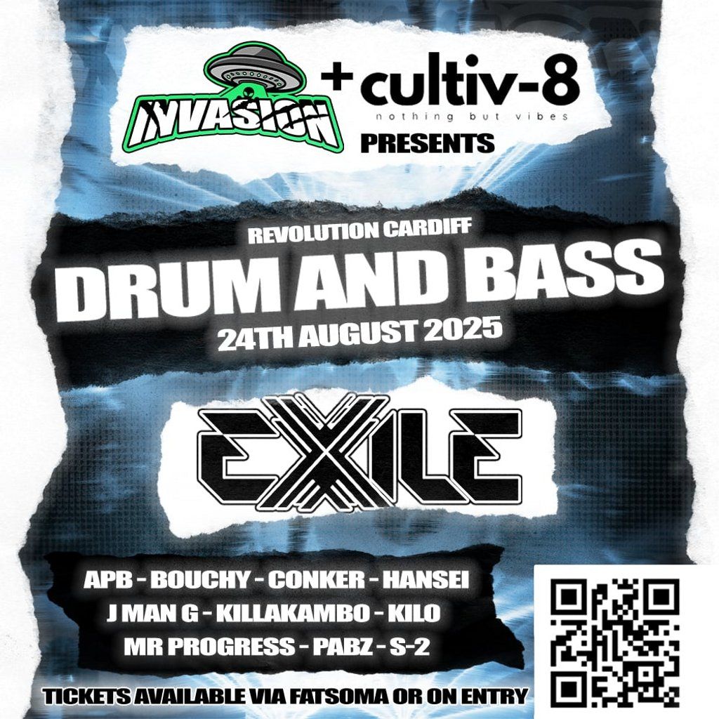 Invasion x Cultiv-8: Drum & Bass DnB Cardiff, 24 August | Event in Cardiff | AllEvents