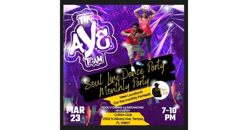Soul Line Dance Party in Tampa, Cotton Club, Tampa, 23 March 2023