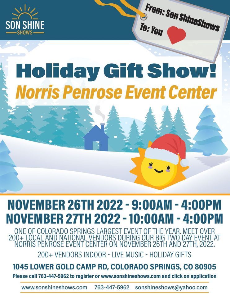 4th Annual Holiday Craft Gift Show Norris Penrose Event Center 4th Annual Holiday Craft Gift Show Norris Penrose Event Center