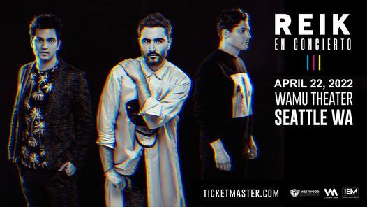 Reik En Seattle Wa Washington Music Theater Seattle April 22 2022 Allevents In Seattle Wa Events 2022