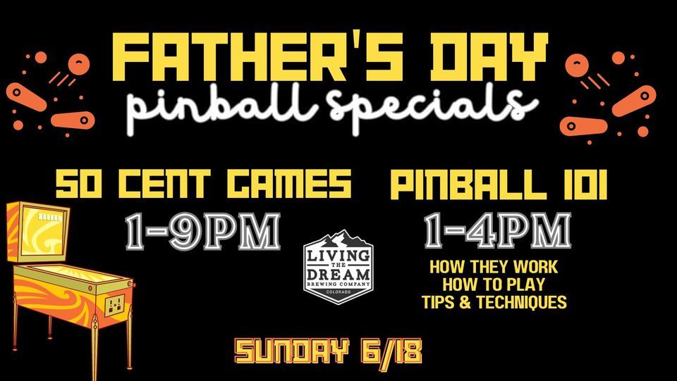 50 Cent Pinball for Fathers Day!, Living The Dream Brewing Co