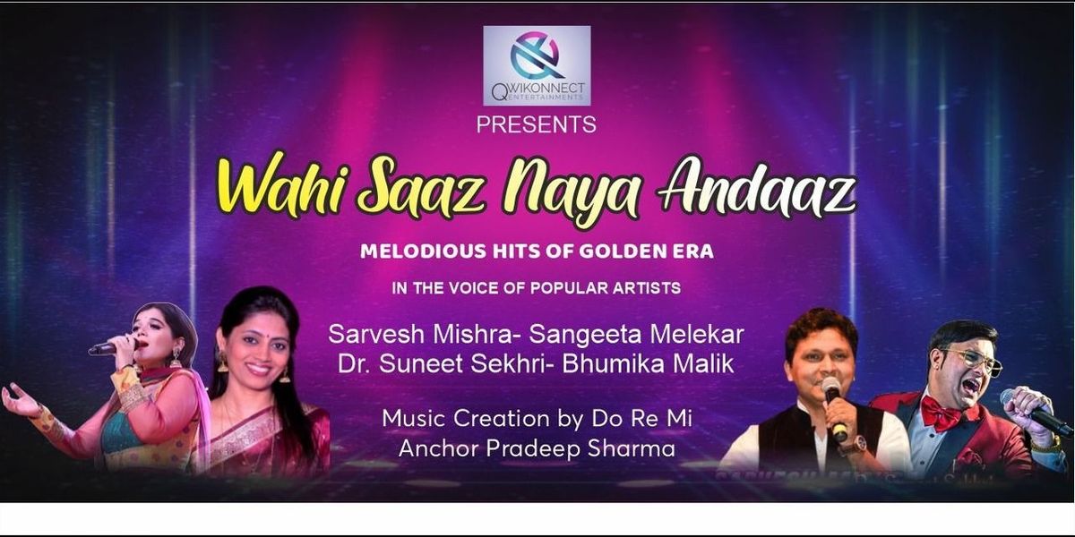 Wahi Saaz Naya Andaaz | Event in New Delhi | AllEvents