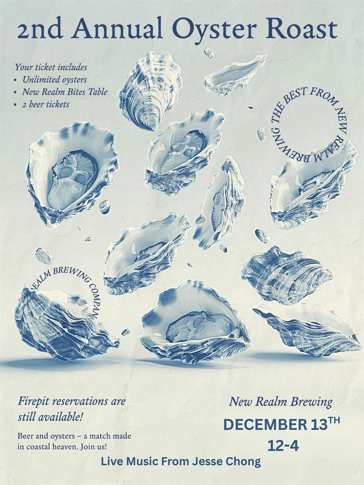 New Realm Annual Oyster Roast, 13 December | Event in Virginia Beach | AllEvents