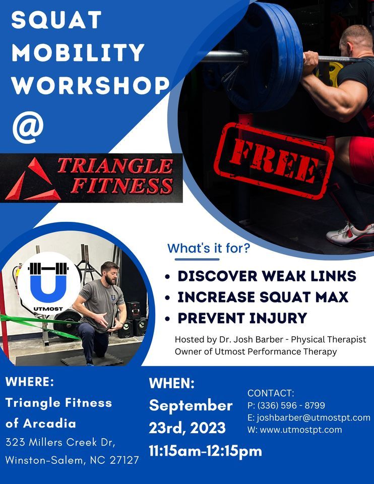 Squat Mobility Triangle Fitness of Arcadia, Winston Salem, 23