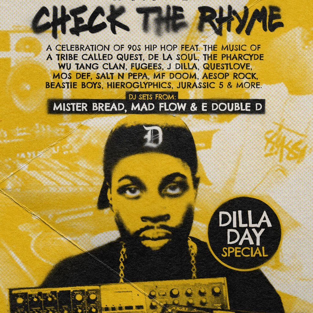 Check The Rhyme: A Night Of 90's Hip Hop - Dilla Day Special!, 7 February | Event in Birmingham | AllEvents