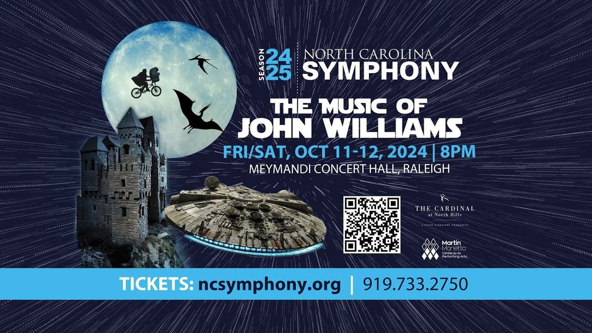 North Carolina Symphony - The Music Of John Williams at Koka Booth Amphitheatre at Regency Park, 30 May | AllEvents