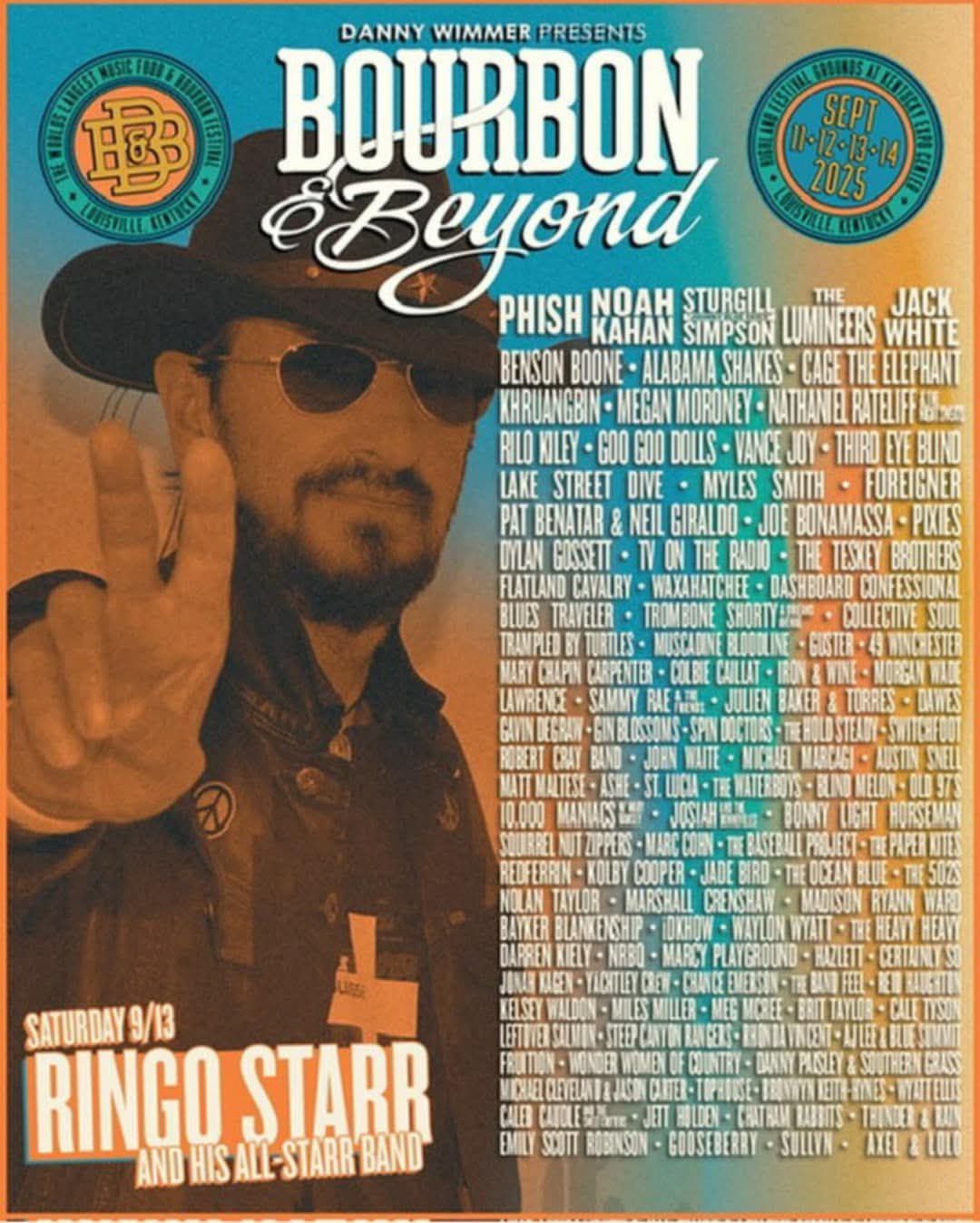 Bourbon & Beyond Festival: Sturgill Simpson  Jack White  Vance Joy & Ringo Starr and His All-Starr Band - Saturday, 12 September
