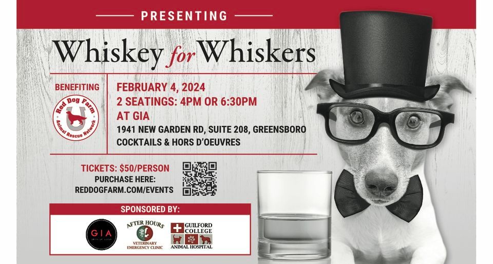 Whiskey for Whiskers, Gia Drink Eat Listen, Greensboro, February 4 2024