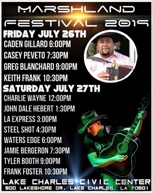 Marshland Festival 2019, Lake Charles Civic Center, July 26 to July 27