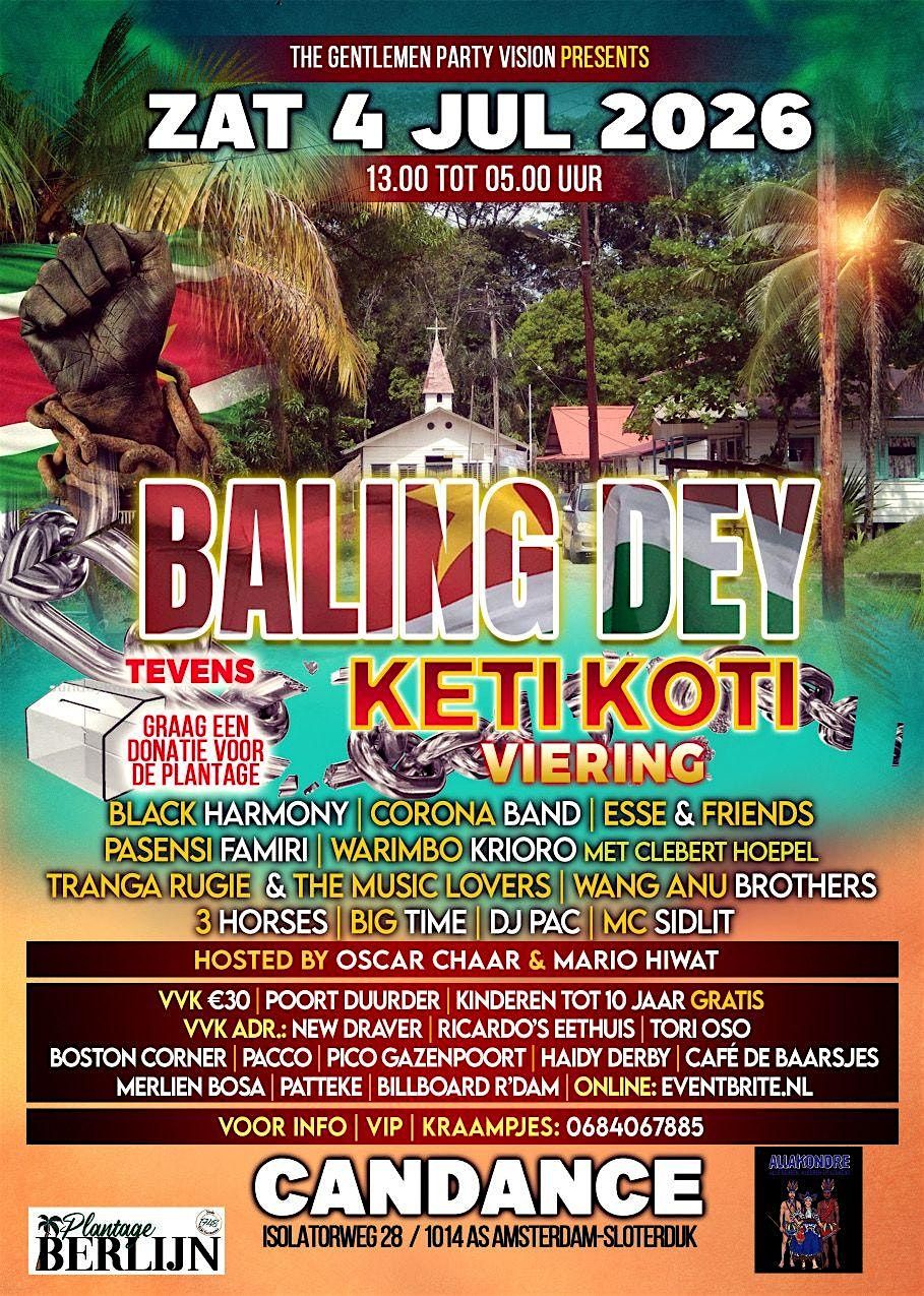 Baling Dey tevens Keti Koti viering