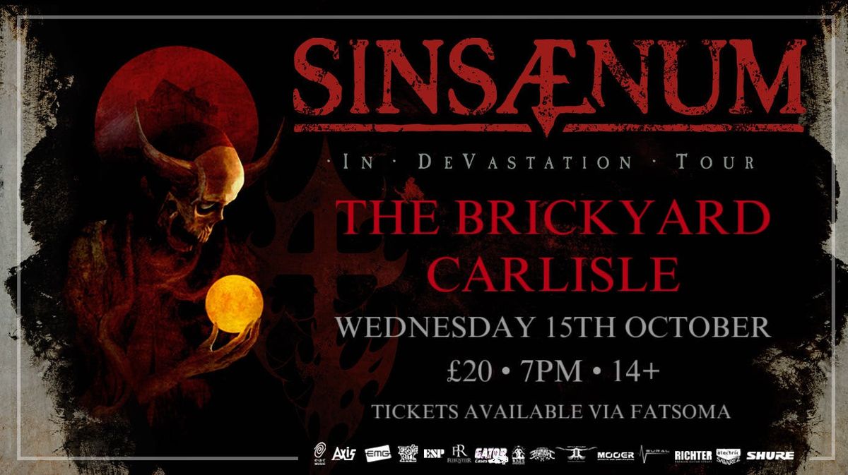 Sinsaenum  , 15 October | Event in Carlisle | AllEvents