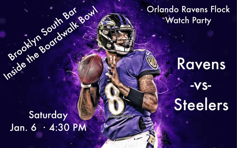 Ravens - Steelers Watch Party, Boardwalk Bowl, Bertha, 6 January 2024 ...