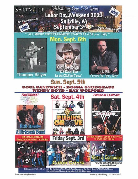 Labor Day Weekend 2021 In Saltville Parades Things To Do In Saltville Saltville Labor Day Celebration 2022