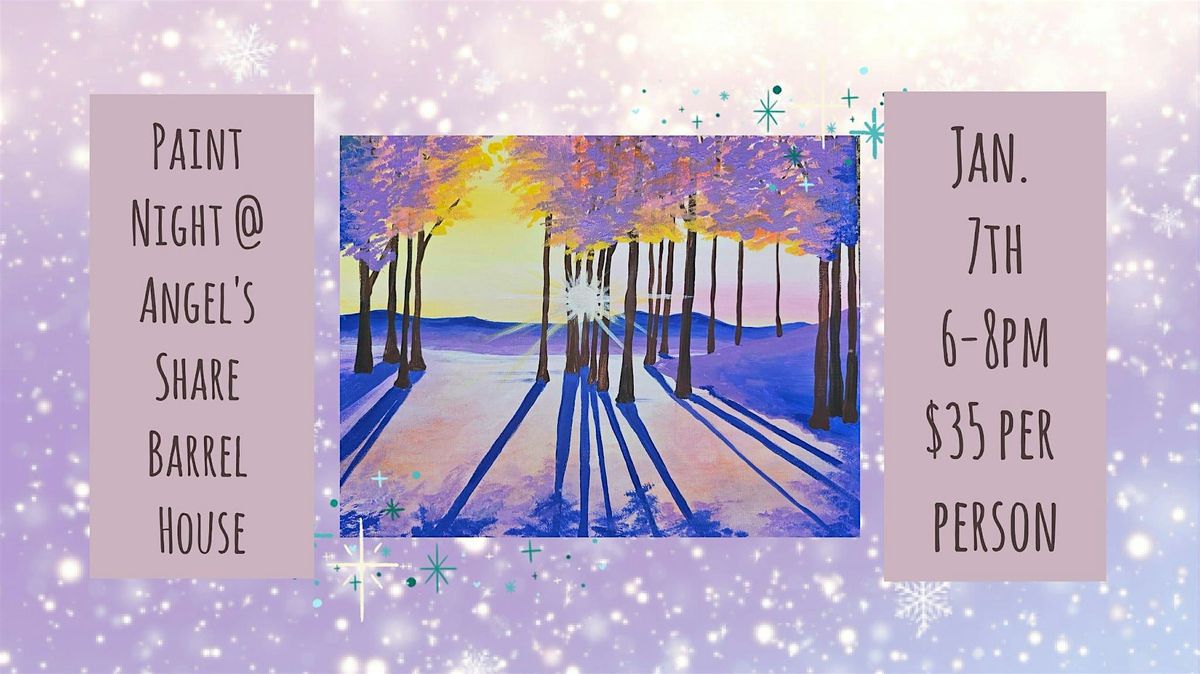 Winter Paint Night at Angels Share Barrel House